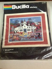 Bucilla Stitchery EARLY AUTUMN RAIN Stitchery Kit - FACTORY SEALED