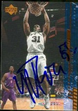Malik Rose autographed Basketball Card (San Antonio Spurs) 2000 Upper Deck #153