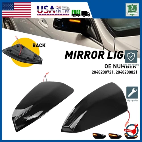 LED Dynamic Turn Signal Side Mirror Light For Mercedes Benz S204 W204 Vito W639