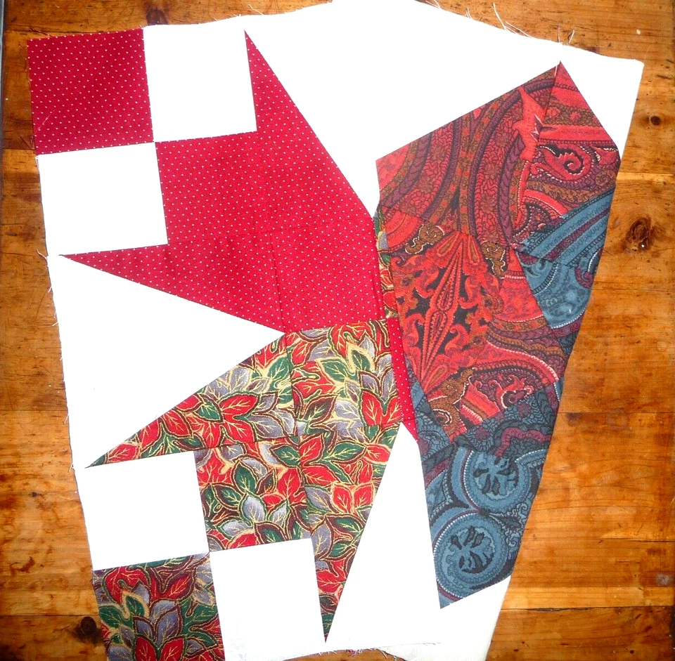 Lot of 2 Signed Sampler Quilt Blocks  12.5 x 12.5 inches - Image 3 of 4