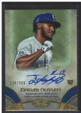 2021 Topps Tier One Break Out Autographs #BOAEO Edward Olivares Auto /300