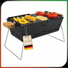Mobiler BBQ-Grill Kompakter Campinggrill bis 5 Personen 2 Grillroste Feuerschale