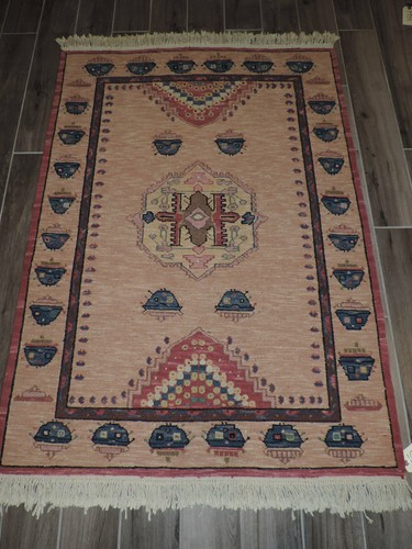 4x5ft. Handmade Shirvan Kilim Wool Rug - Picture 1 of 10