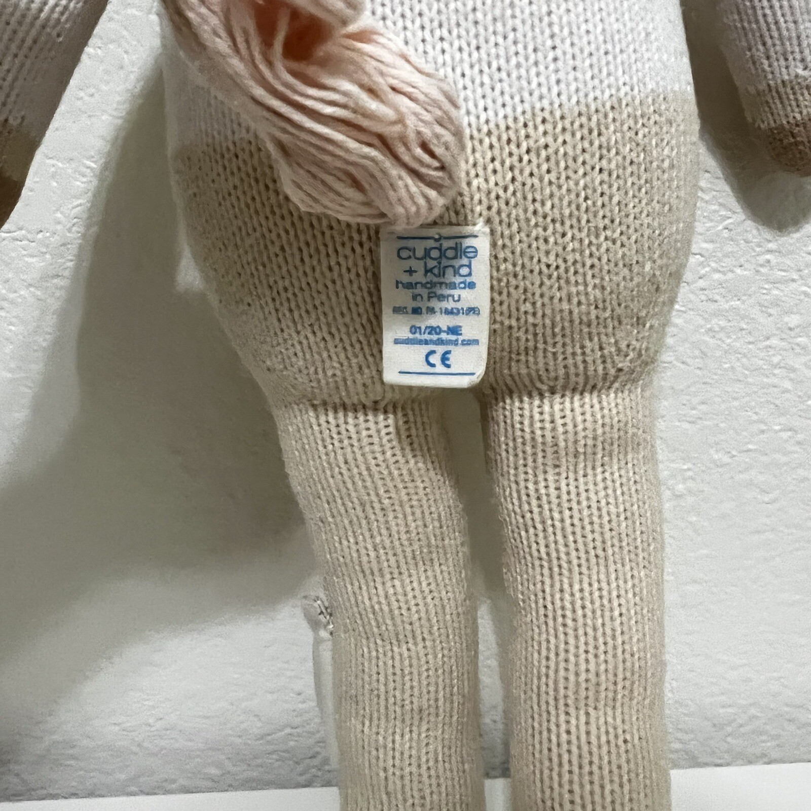 Cuddle + Kind Zara the Unicorn Plush Knit Handmade Doll Stuffed Animal 20" thumbnail 15