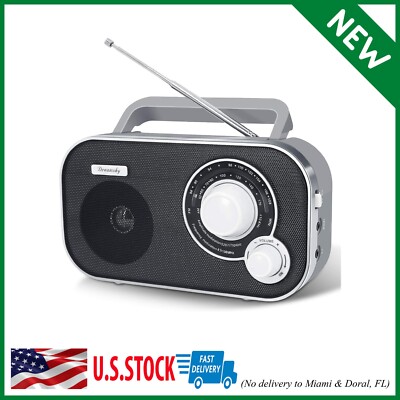 DreamSky Portable AM FM Radio with Great Reception Battery Operated ...