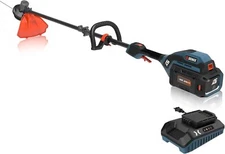 SENIX X6 60 Volt Max* Cordless Brushless Grass Trimmer and Edger Lawn Tool, Stra