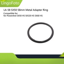 LA-58 SX50 58mm Metal UV/ND/CPL Lens Adapter Ring for Powershot SX520 SX40 SX50