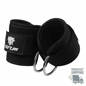 New Ankle Strap Leg Gym Cable Attachment Pulley Machine Weight Lifting D Ring New Ankle Strap Leg Gym Cable Attachment Pulley Machine Weight Lifting D Ring