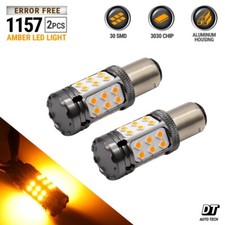 Syneticusa Error Free 1157 Led Amber Yellow Canbus Drl Turn Signal Light Bulbs