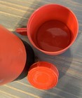 Vintage Aladdin Economy Red & Black Stripe Metal Quart Size Thermos — photo 8