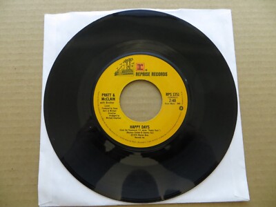 Pratt & McClain With Brother Love   Happy Days - 1976 Reprise RPS 1351 7'' Single