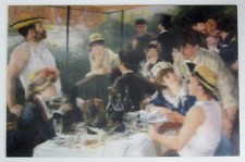 Luncheon at the Boating Party by Renoir HUGE 3-D Lenticular Picture 22 x 14 inch