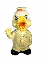 ALPS Japan Vtg Wind-Up Bobblehead Navy Sailor Duck Toy Rare Hand Paint READ