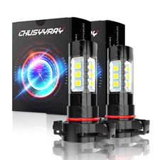 2x 6000K 5202/H16 LED Fog Light Bulbs For Chevy Silverado 1500 2500HD 07-2020