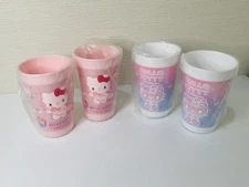 Hello Kitty 50th Anniversary Tumbler Set Clear Schedule Design Daiso From Japan