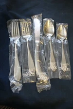  Gorham GEORGETOWN 5 Piece Place Setting Unused Stainless 18/8 JAPAN Flatware