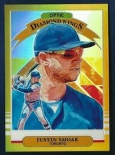 2019 Donruss Optic Justin Smoak Gold Parallel #d /10 Toronto Blue Jays