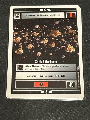 Star Trek CCG Beta WB 1995 Seek Life Form