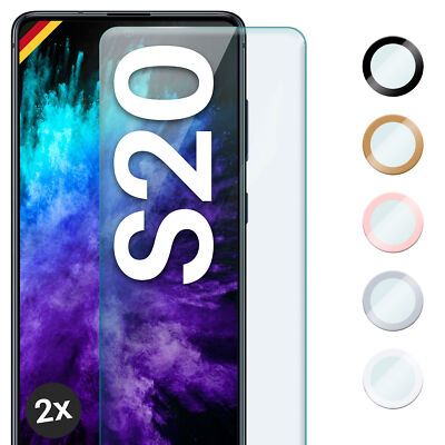 2x Panzerfolie für Samsung Galaxy S20 / S20 5G Glas Full Screen Cover Schutzglas