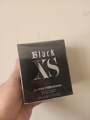Black Xs by Paco Rabanne Eau de Toilette for Men, 1.7 fl oz Sealed New in Box