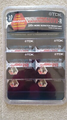 10-pack TDK DVDR Recordable MiNi DVD 30 Min 1.4GB Sn Side Handycam New Sealed