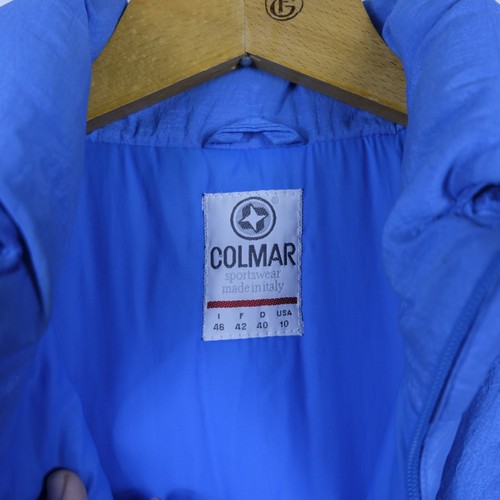 Giubbino Colmar Taglia 46 Uomo Poliestere Blu Pesante Sportivo Logo Giacca - Picture 4 of 5