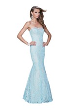 La Femme Prom Dress Formal Evening Gown 21034 Ice Blue Size 0