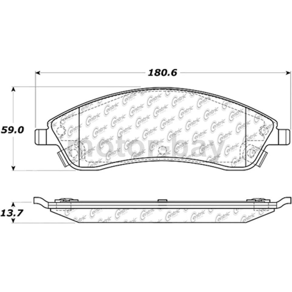 Pastillas de freno delanteras y traseras para Cadillac SRX 2009 2008 2007 2006 2005 2004 Foto 2 de 4