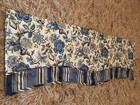 Traditions by Waverly Navarra Floral Scallop Window Valance Blue 51”X 16” Poly