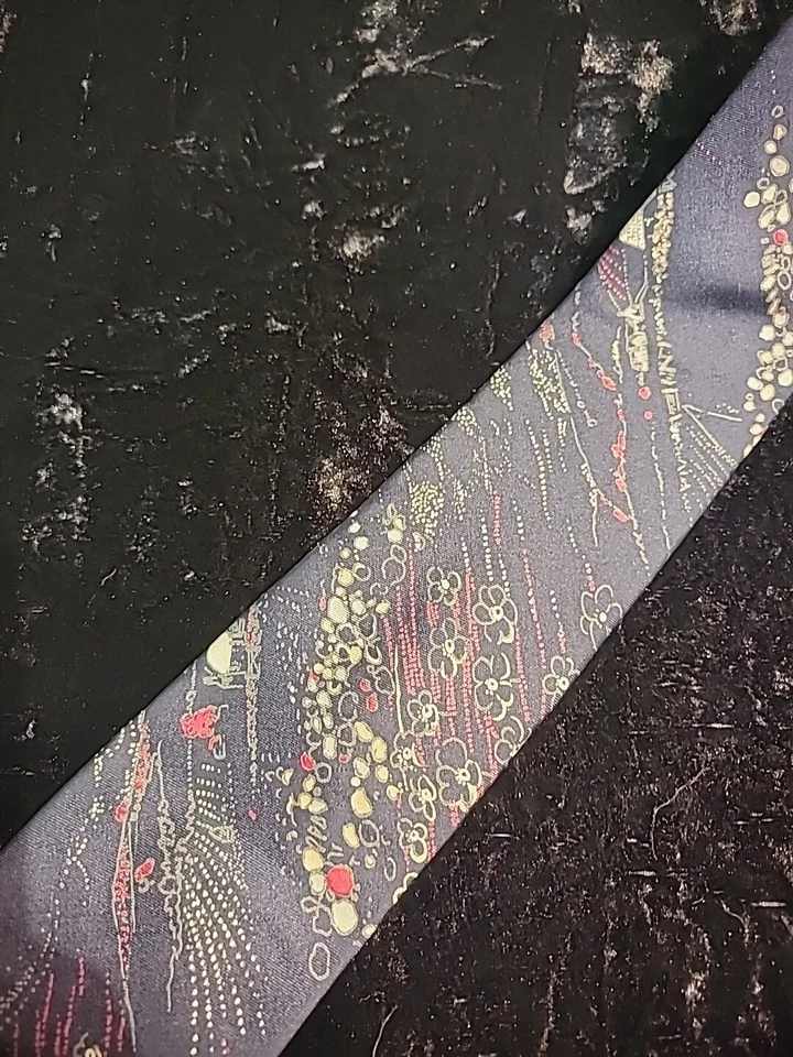 Pierre Cardin Mens Neck Tie Blue Red Floral Professional Suit - Image 2 of 4