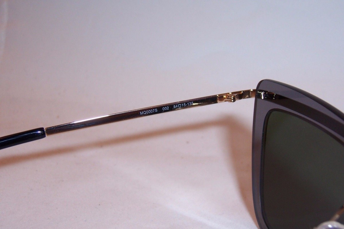NEW McQueen MCQ SUNGLASSES MQ0007S 002 GOLD/GREEN AUTHENTIC  display picture 2