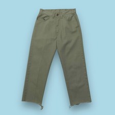 Vintage 70s Levis Sta-Prest Pants Big E Black Tab Mens 26x23 Green Big E Cropped