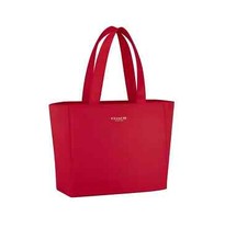 COACH Fragrance RED GOLD Logo TOTE Weekend SHOPPING Bag