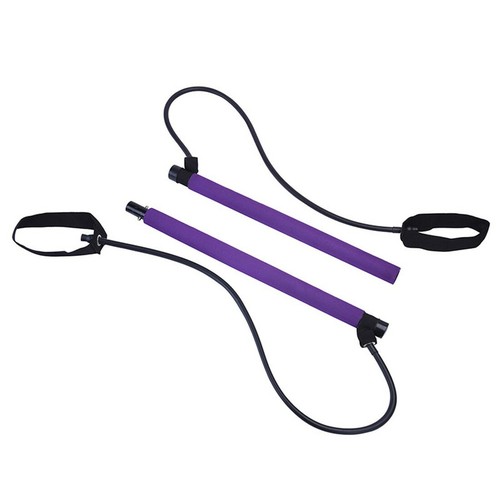 Portable Pilates Stick Muscle Toning Bar Pilates Bar Kit with Resistance Bands - Picture 12 of 12