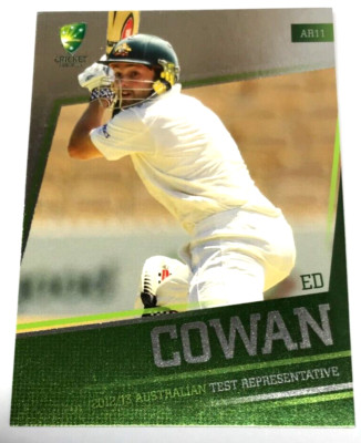 2012-13 SE BIG BASH CRICKET CARD AUST. REPRESENTIVE CARD AR11 ED COWAN