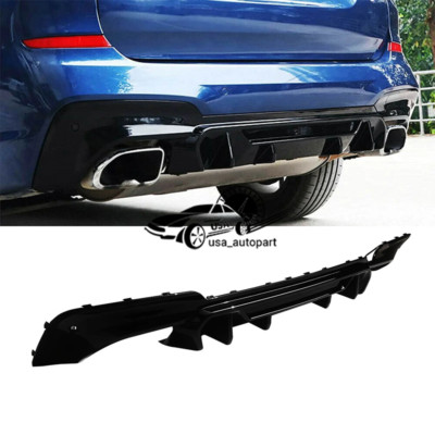 Fit For 2018-2021 BMW G01 X3 M-Sport M40i Gloss Black Rear Diffuser Bumper Lip