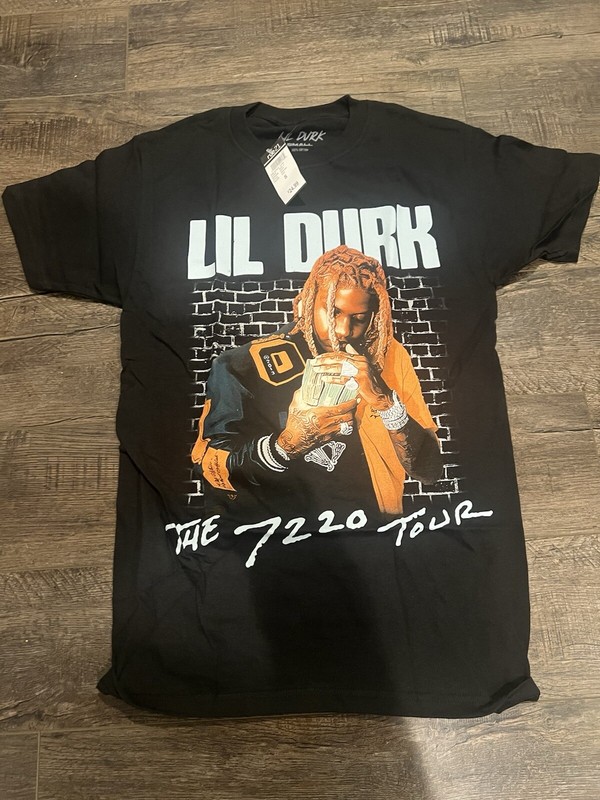 Lil Durk 7220 Tour Concert T-Shirt Cotton Unisex Full Size Small Gift For Fans