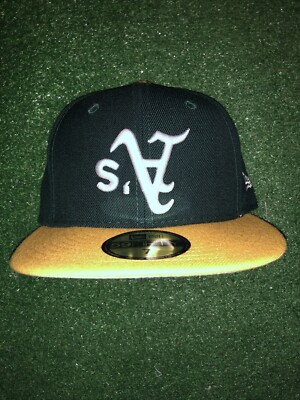 NEW ERA 59FIFTY UPSIDE DOWN Oakland A'S HAT 7 3/8 NWT