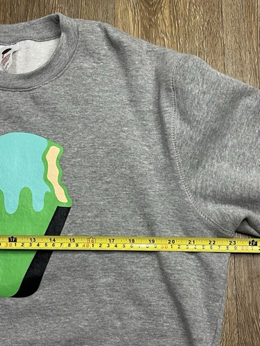 Billionaire Boys Club Ice Cream Pullover Sweatshirt Gray Men’s Sz XL - Picture 5 of 9