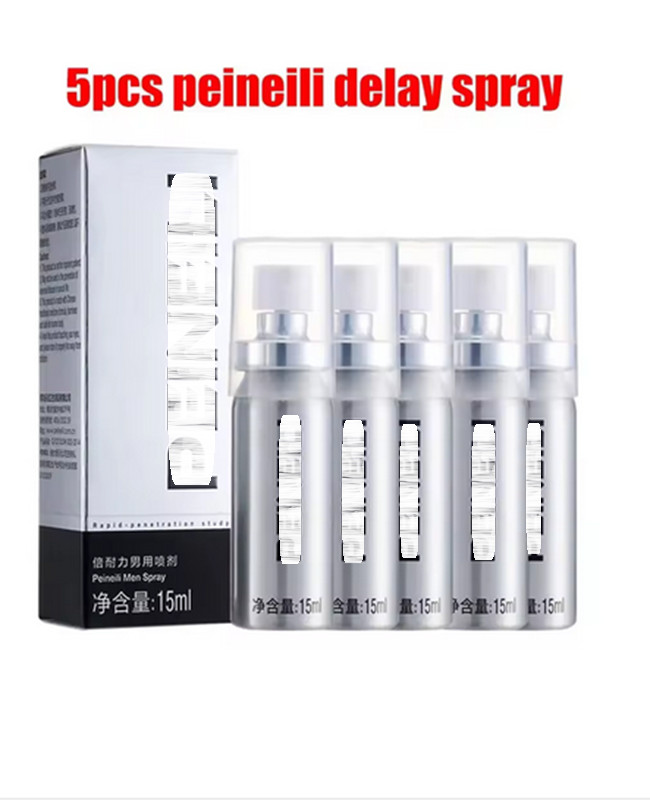 5x Delay Spray Verzögerungsspray Vibrator Ring Massage Vibrator Grow Gold