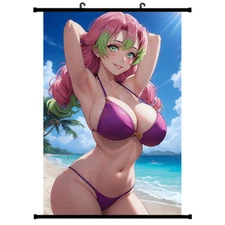 Anime Poster Cartoon Role Mitsuri Summer Day HD Wall Scroll Painting 40x60cm