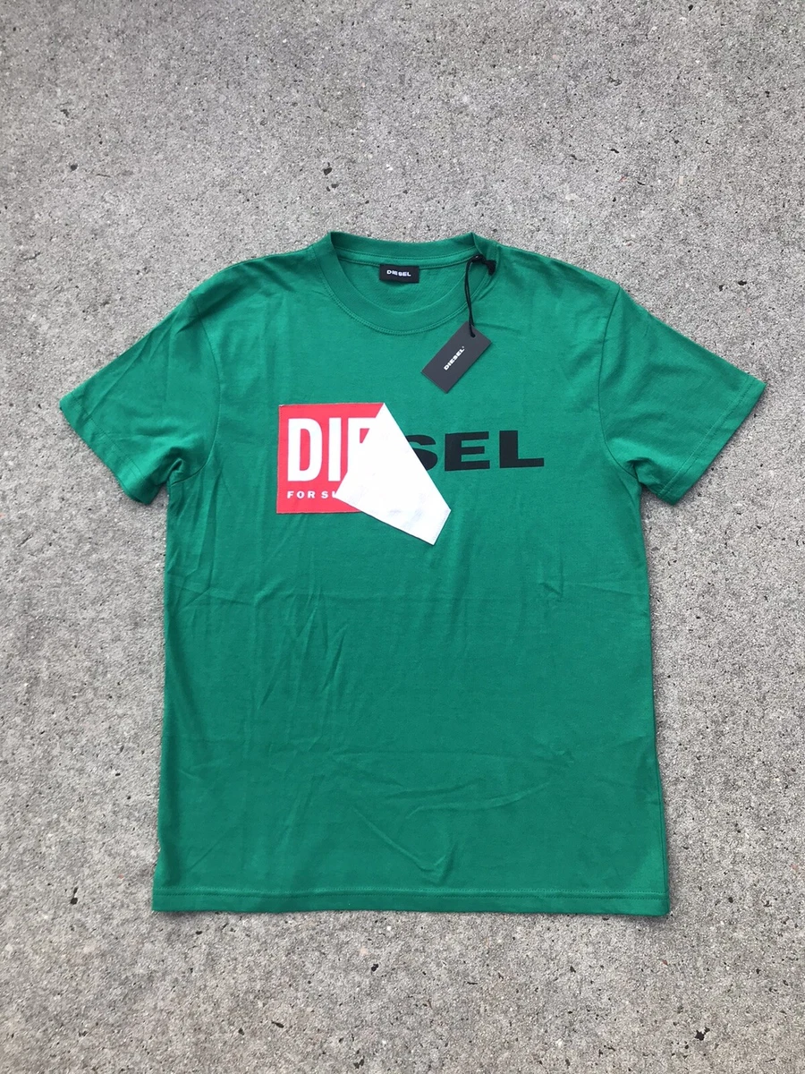 DIESEL T-DIEGO-QA T-shirt Men's Size S Color Green New w/Tags