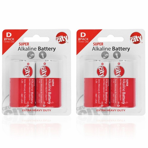 Circuit City D-Cell Enhanced Performance Alkaline Batteries  (4 Pack) - Picture 1 of 4