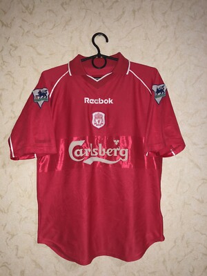 ウェア Liverpool 2000 2001 2002  Rare Liverpool 2000-2002 Home Football Jersey Size Xs-S Mens