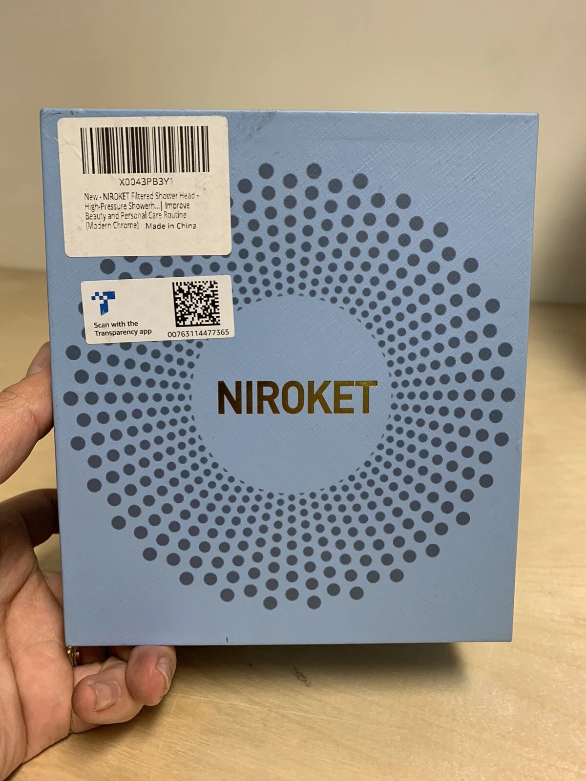 NIROKET Filtered Shower Head - High-Pressure Showerhead with Water Filter System