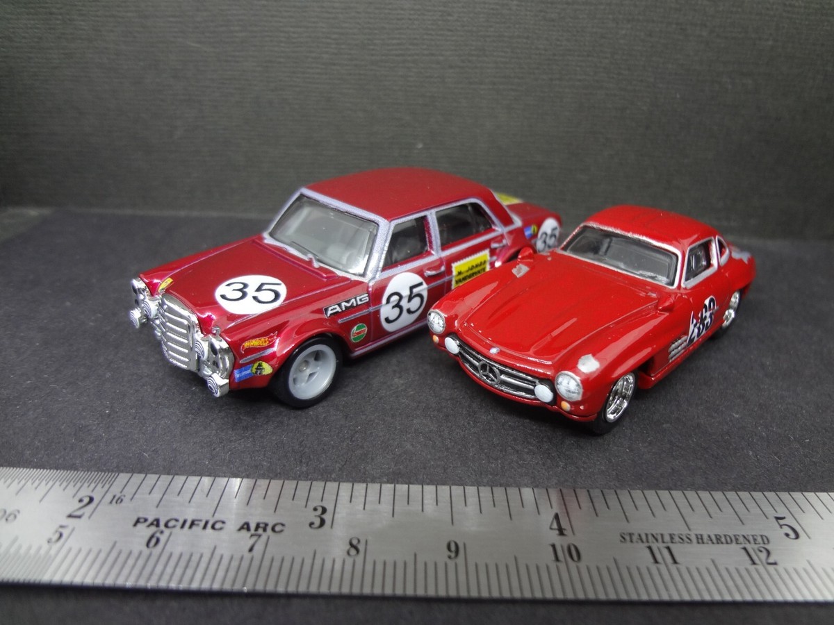 Hot Wheels Mercedes Benz 300 SEL 6.8 AMG & 300 SL - Loose