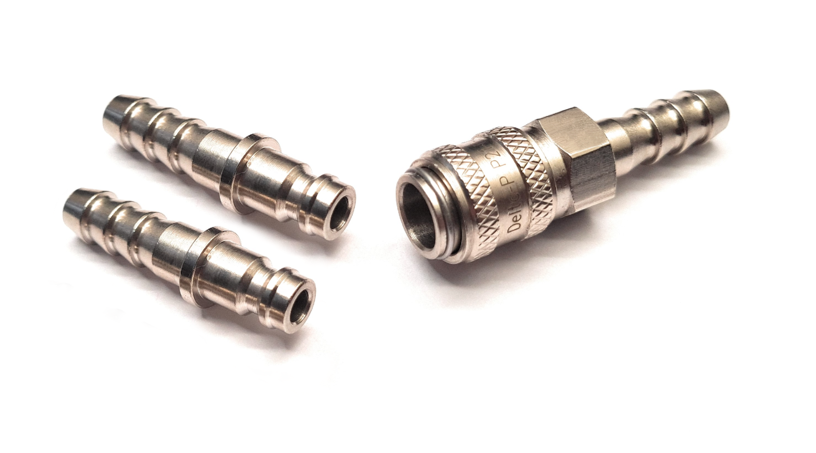 Inline Quick Release Fitting for 8mm ID Gas Hose Propane/Butane 1xFemale 2xMale