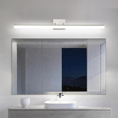 36'' LED Brushed Nickel Vanity Light Bar - Dimmable Cool White 5000K