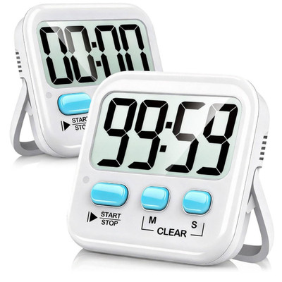 Digitaler Timer mit Magnet 2 Stück Timer für Küche Schule