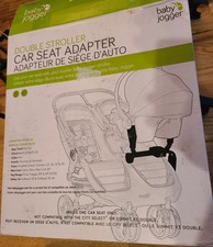 Adaptador de asiento de coche para cochecito doble Baby Jogger para CITY MINI / CITY MINI GT.  ¡EXCELENTE ESTADO!